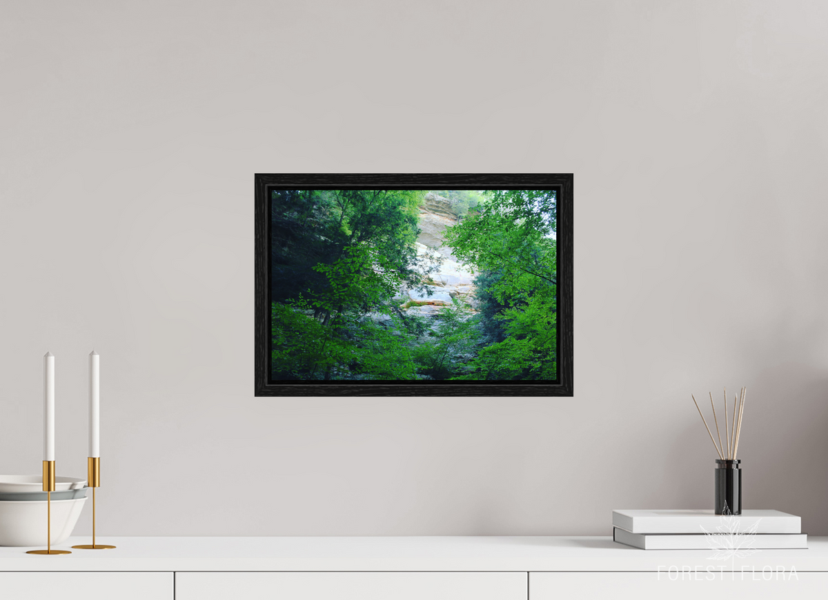 15 x 10″, Floater Frame Sanstone cliffs