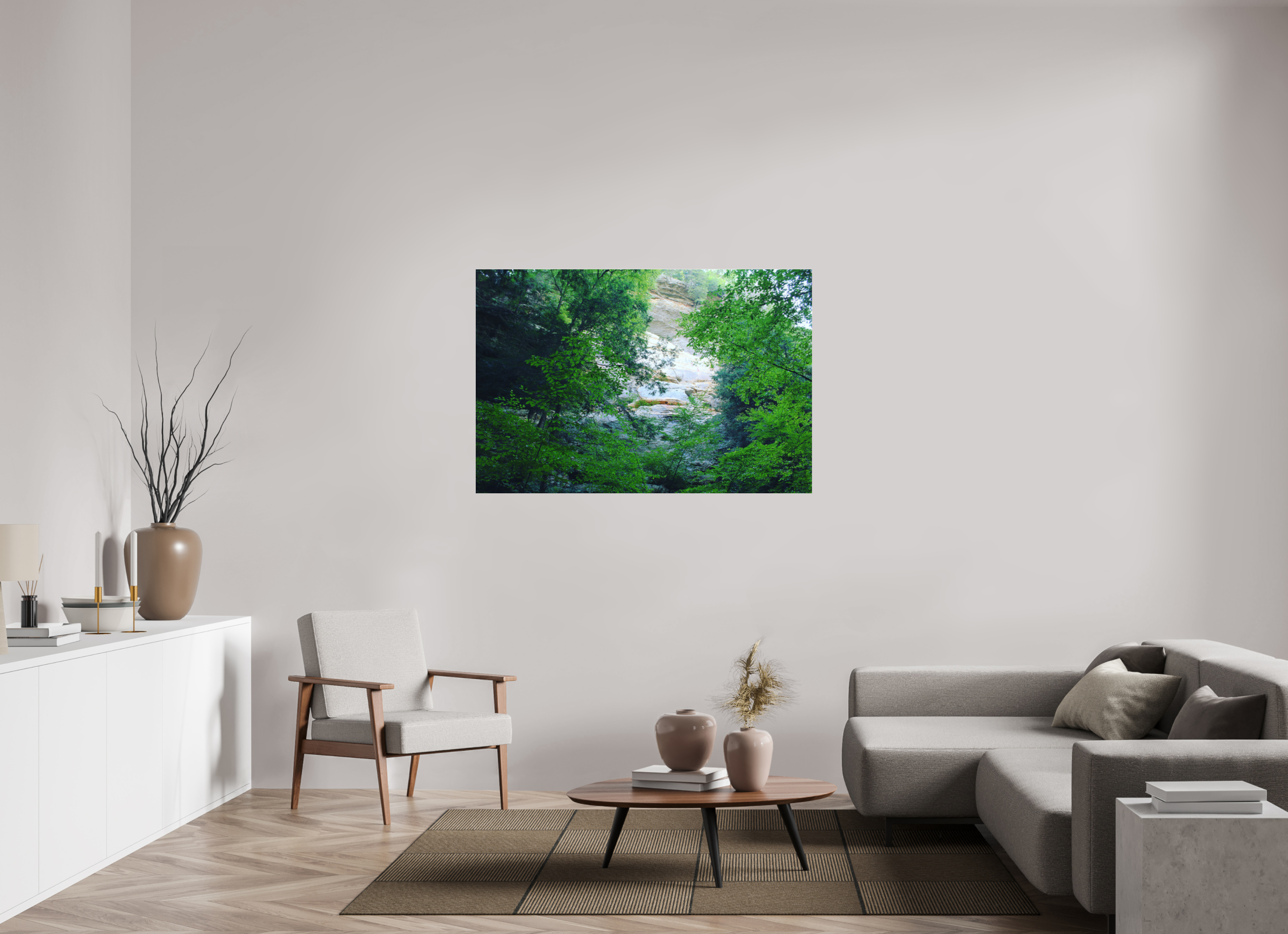 54 x 36″, Photo Print Under Acrylic Glass Sanstone cliffs