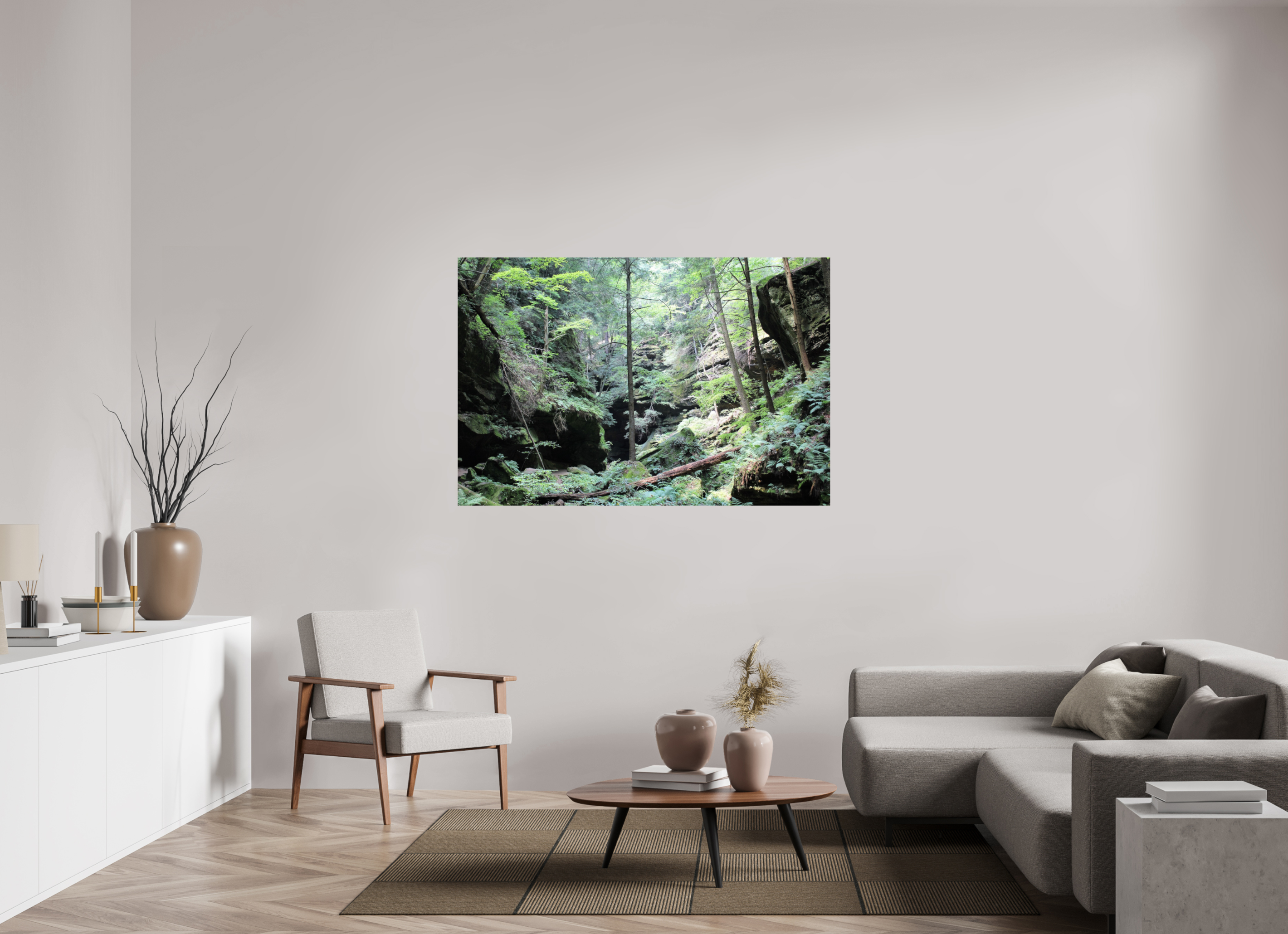 60 x 40″, Photo Print On Fuji Crystal DP II Woodland trek