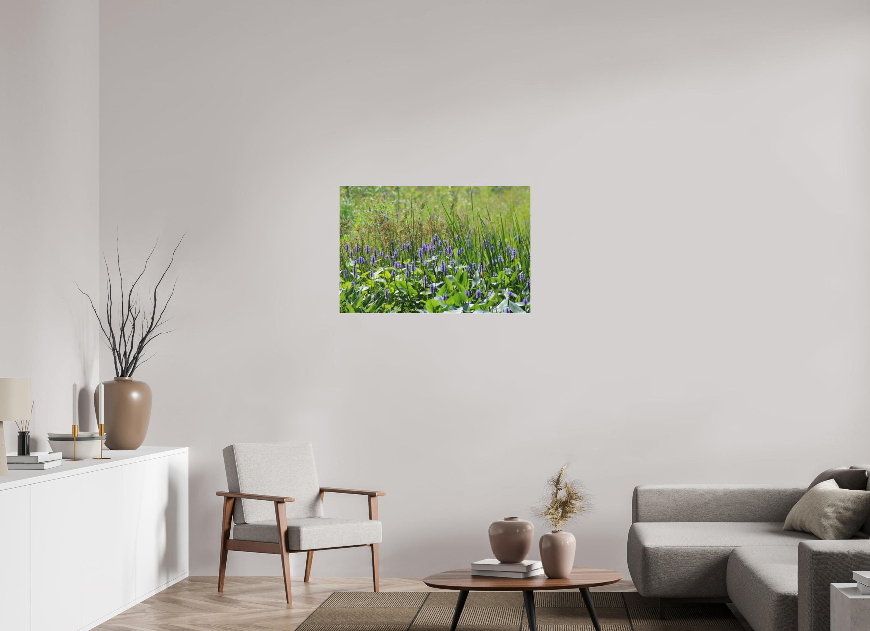 36 x 24″, Photo Print Under Acrylic Glass Pickeralweed pond
