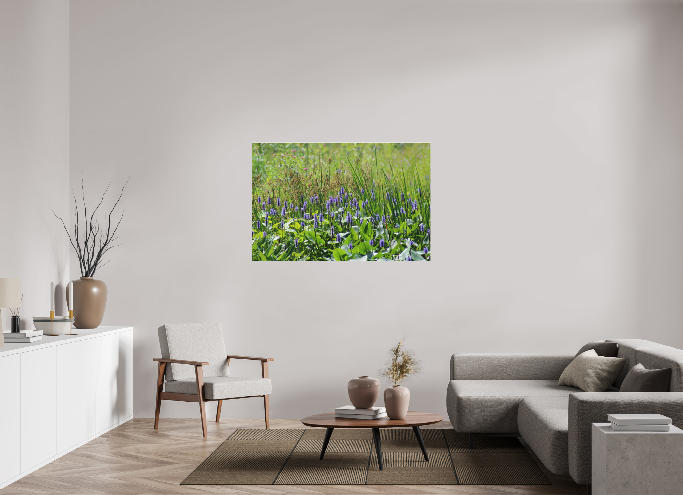 54 x 36″, Photo Print Under Acrylic Glass Pickeralweed pond