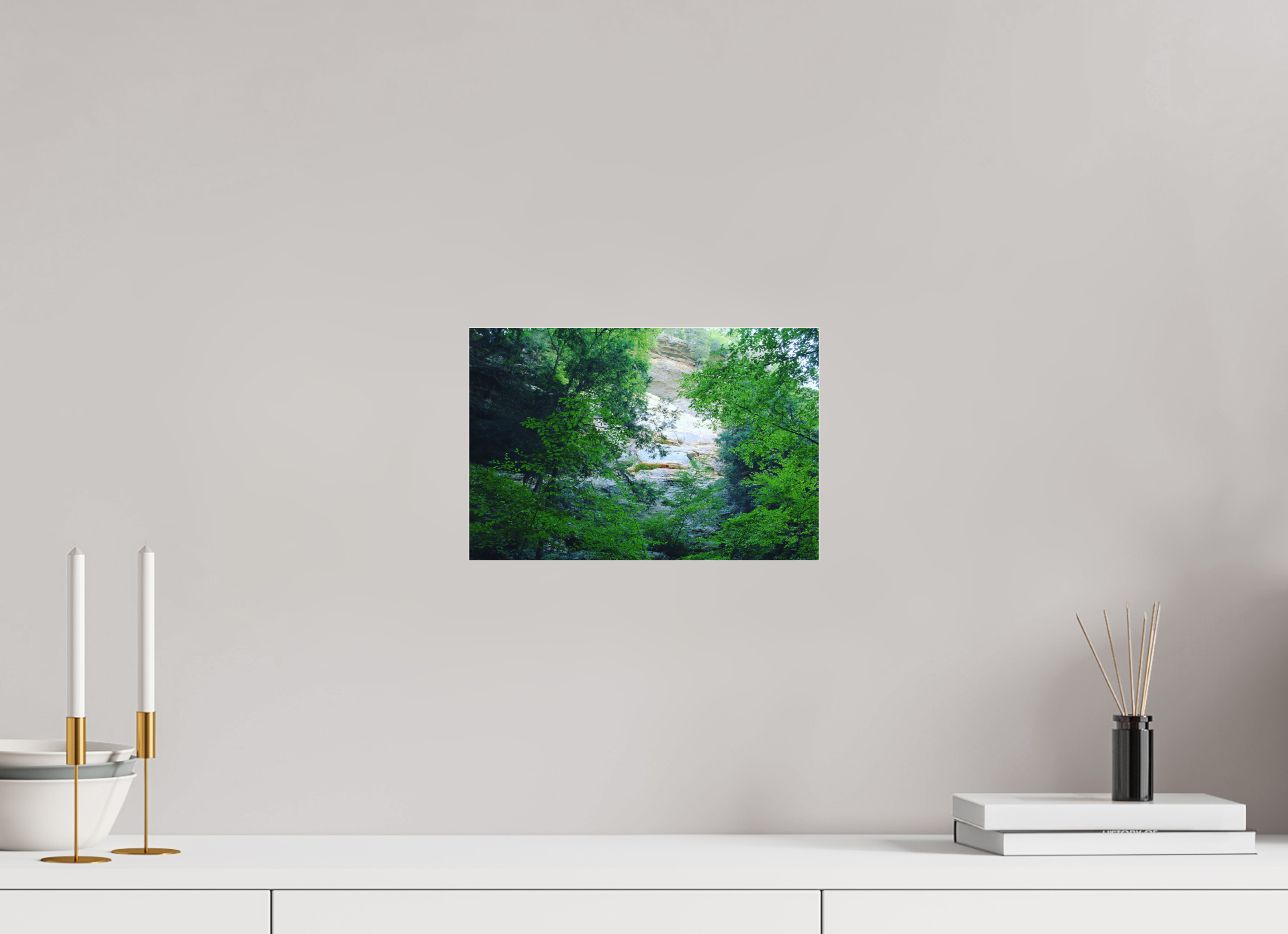 12 x 8″, Photo Print Under Acrylic Glass Sanstone cliffs
