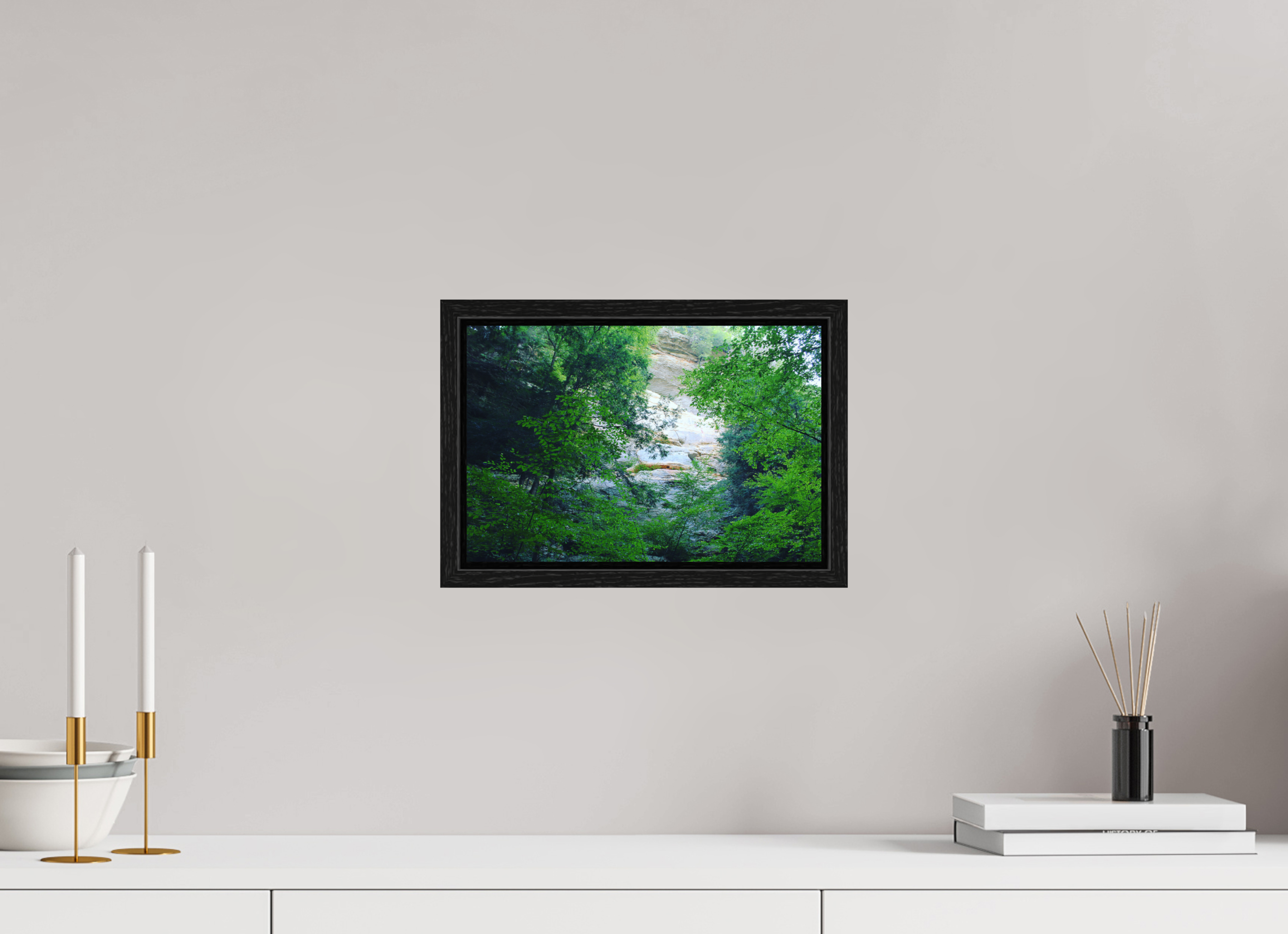 12 x 8″, Floater Frame Sanstone cliffs