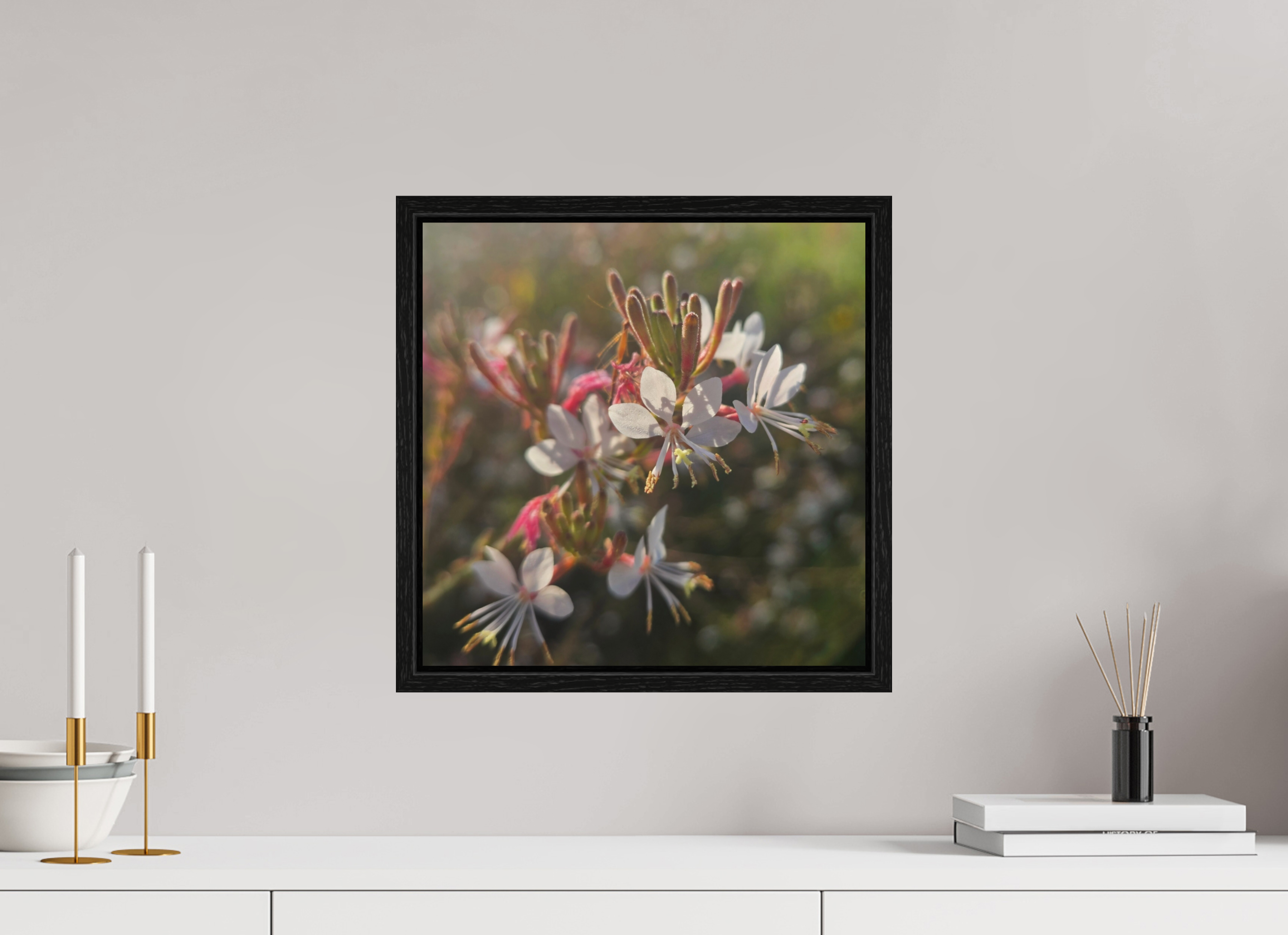 15 x 15″, Floater Frame Morning light