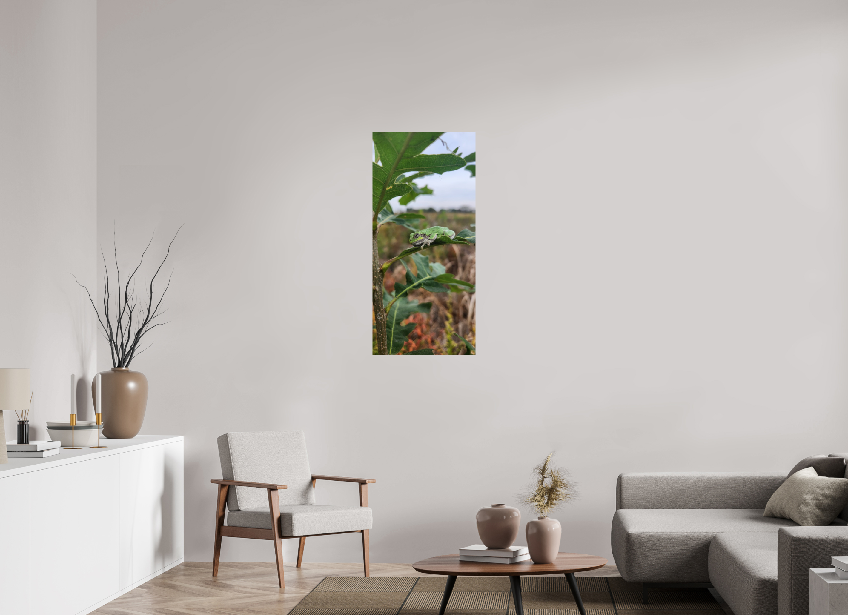 20 x 43.3″, Photo Print On Fuji Crystal DP II Grey treefrog