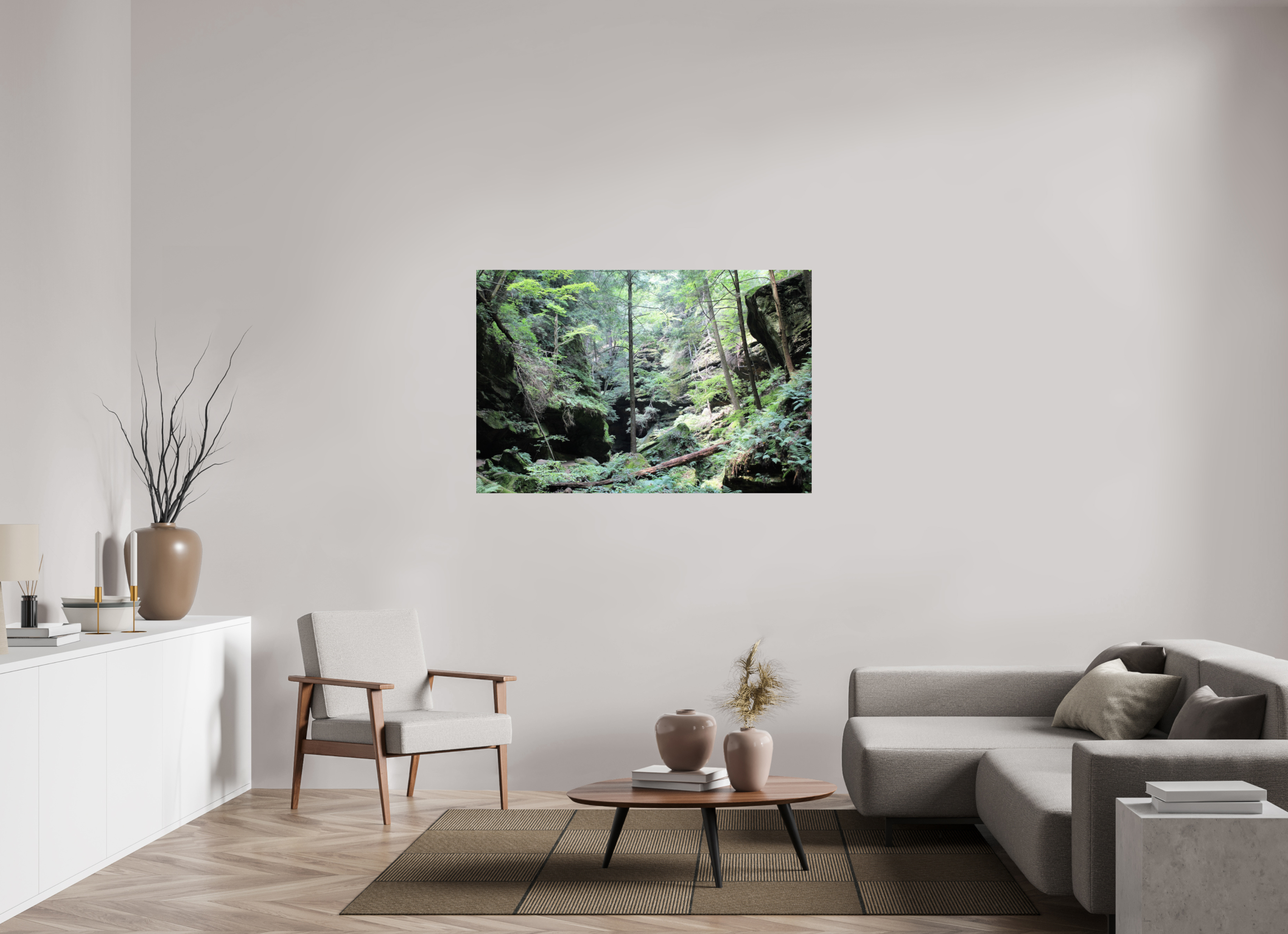 54 x 36″, Photo Print On Fuji Crystal DP II Woodland trek
