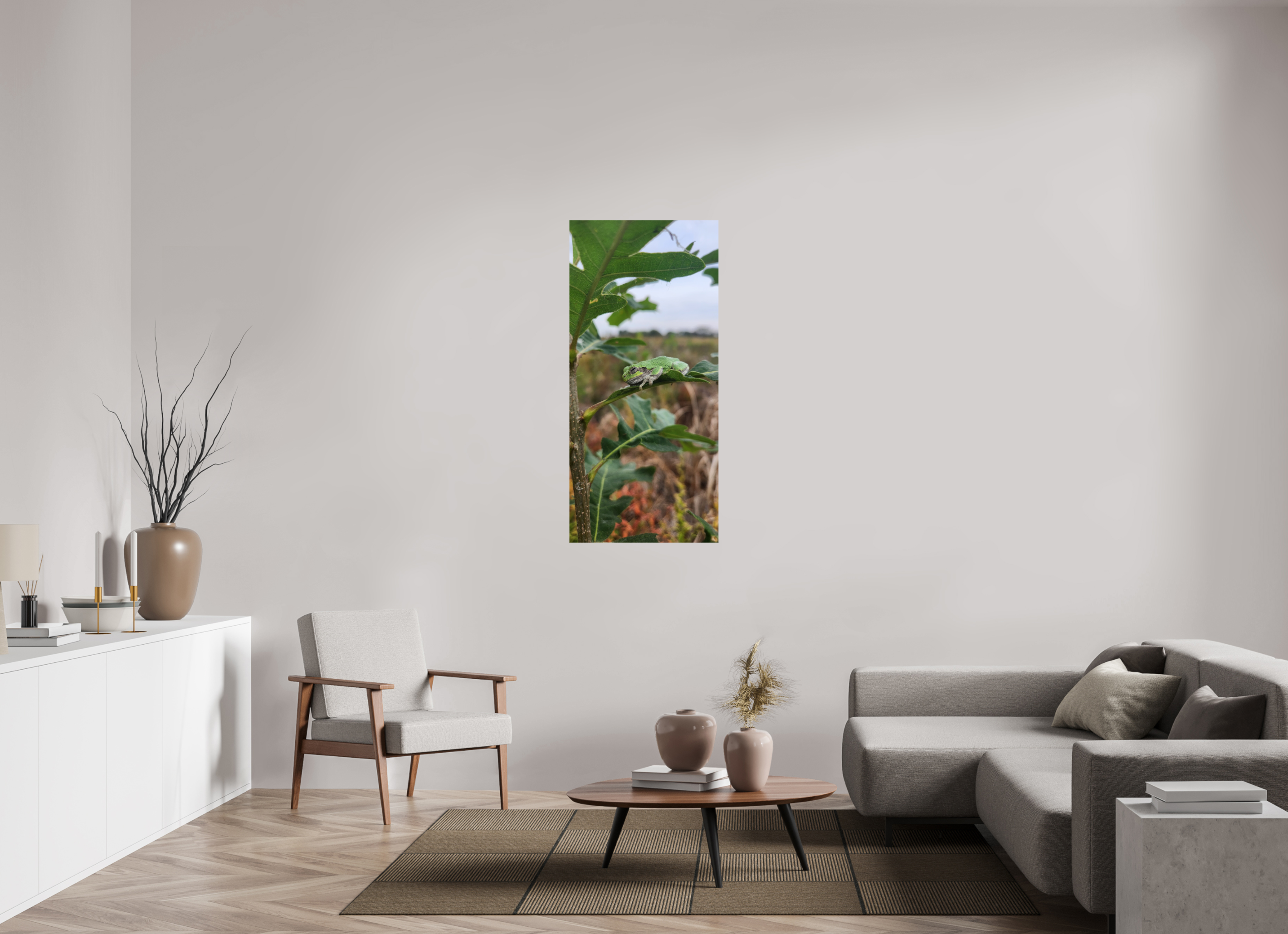 24 x 51.9″, Photo Print On Fuji Crystal DP II Grey treefrog