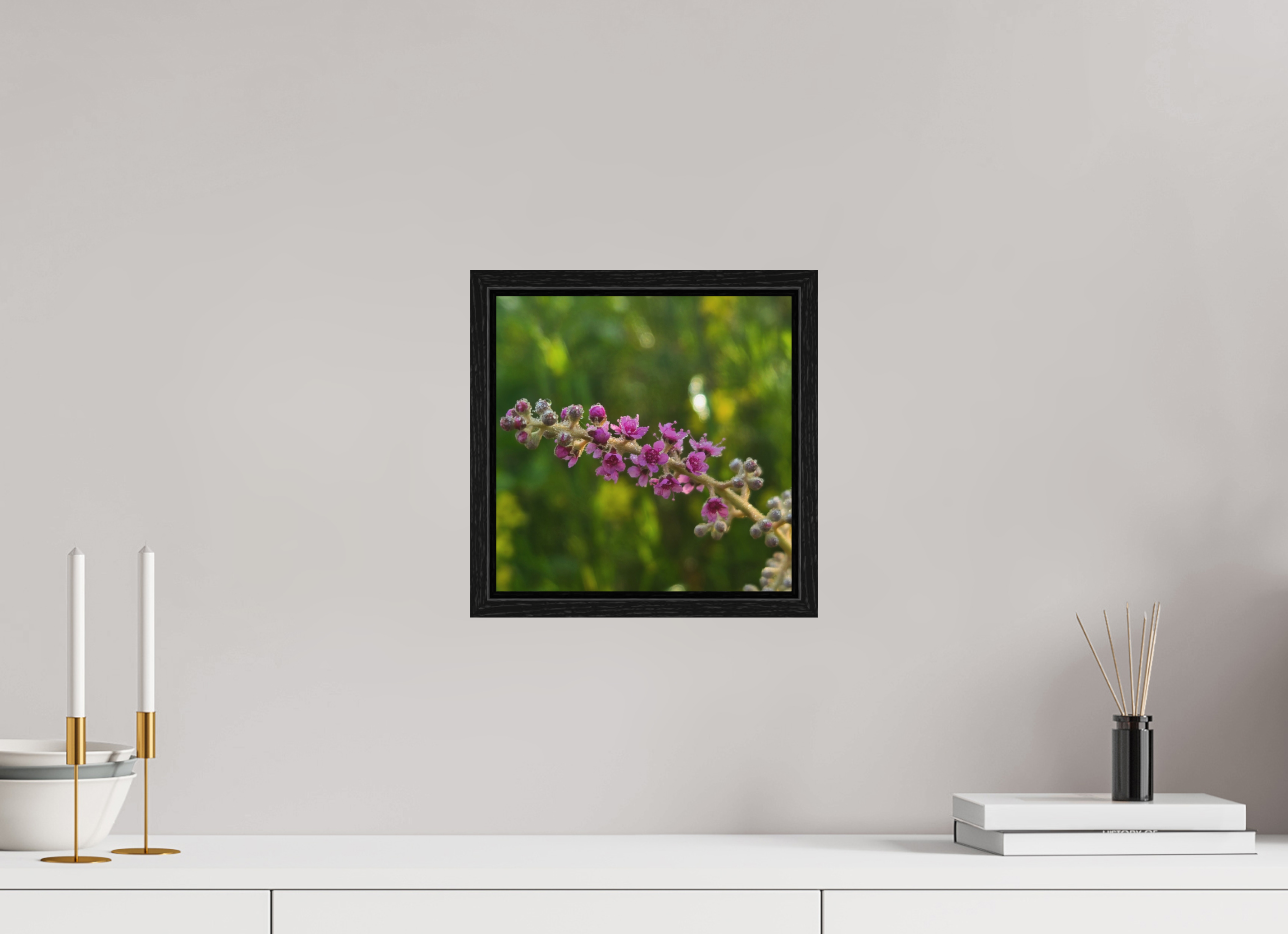 10 x 10″, Floater Frame Meadowsweet dew